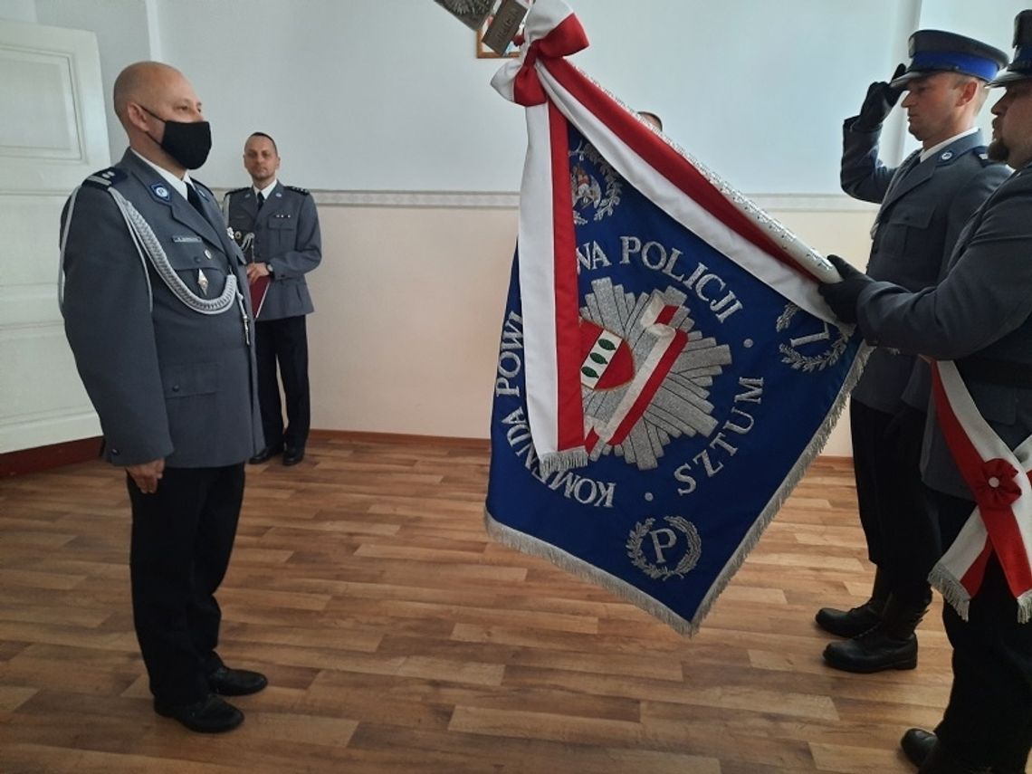 Uroczystość objęcia stanowiska Komendanta Powiatowego Policji w Sztumie