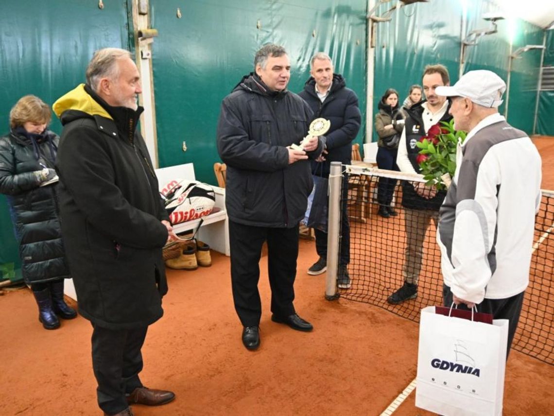 Urodzinowe 100-lat Tadeusza Krzyszkowskiego najstarszego tenisisty w Polsce