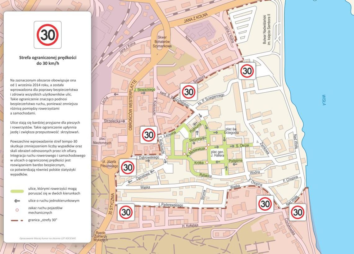 UWAGA! Będzie można jeździć rowerem pod prąd na starówce w Tczewie