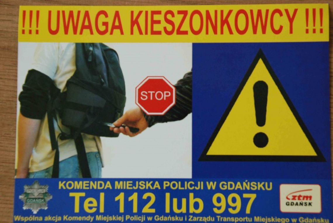Uwaga na kieszonkowców Uwaga na kieszonkowców