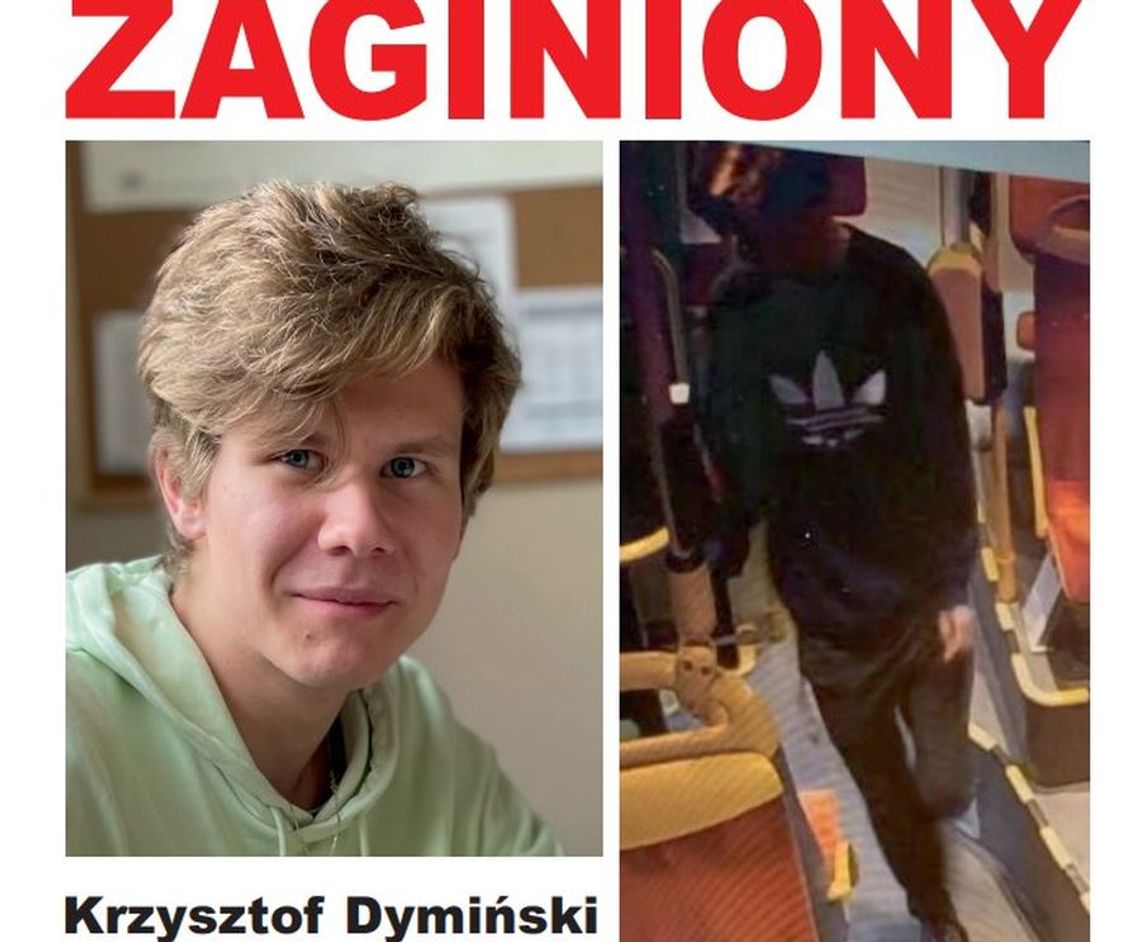 UWAGA! Zaginął Krzysztof Dymiński