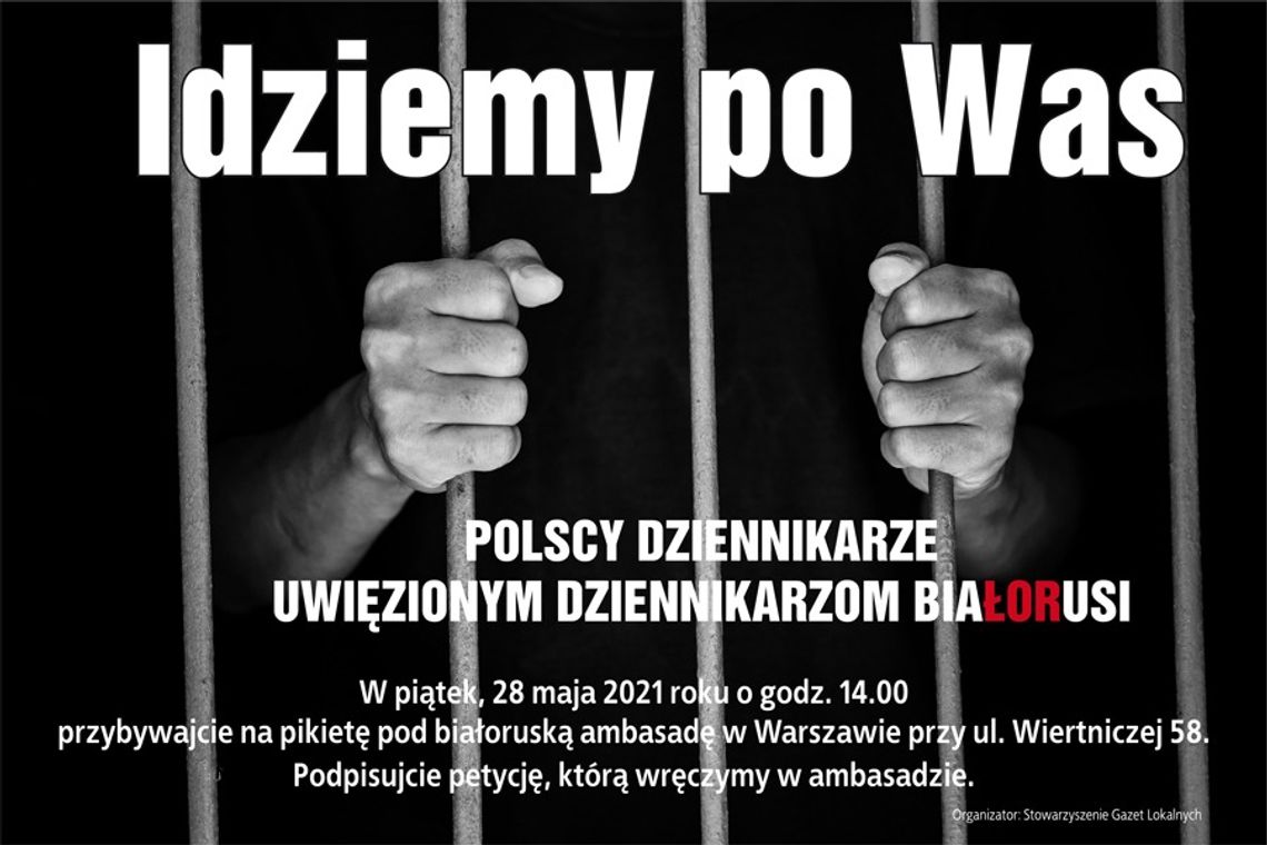 UWOLNIĆ POCZOBUTA i WSZYSTKICH WIĘZIONYCH NA BIAŁORUSI DZIENNIKARZY! Solidarność z białoruskimi dziennikarzami UWOLNIĆ POCZOBUTA i WSZYSTKICH WIĘZIONYCH NA BIAŁORUSI DZIENNIKARZY! Solidarność z białoruskimi dziennikarzami