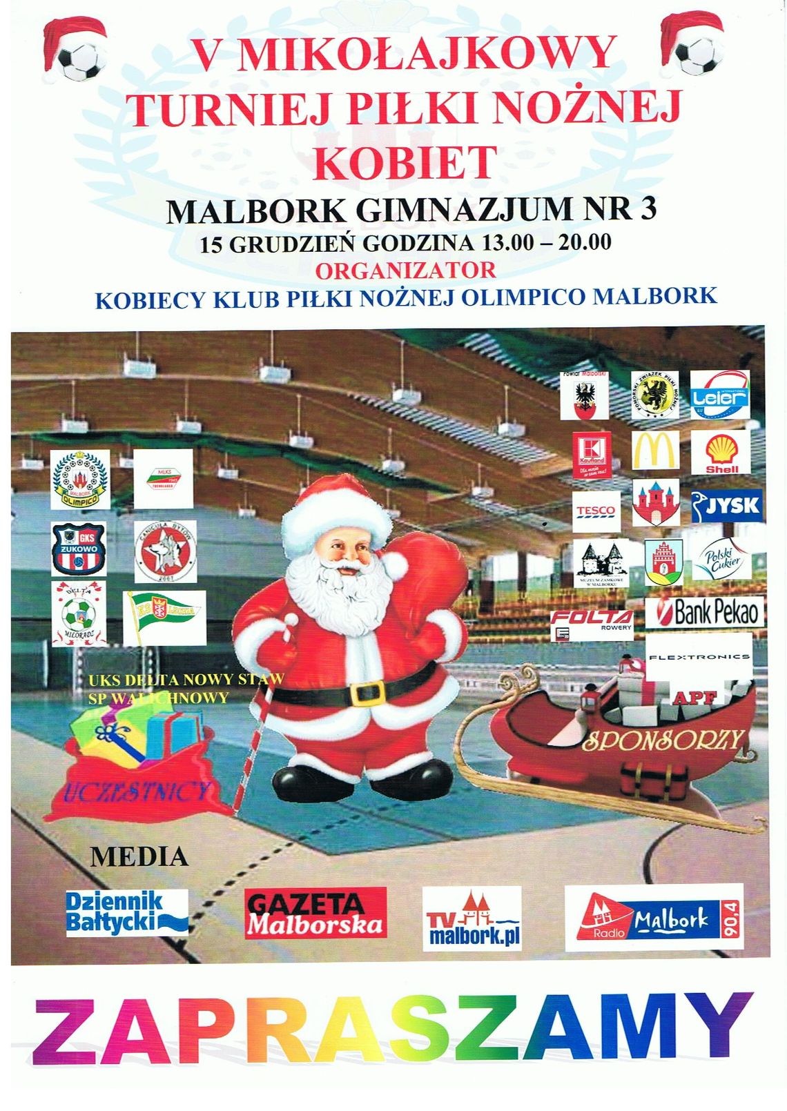 V Mikołajkowy Turniej Piłki Nożnej Kobiet V Mikołajkowy Turniej Piłki Nożnej Kobiet