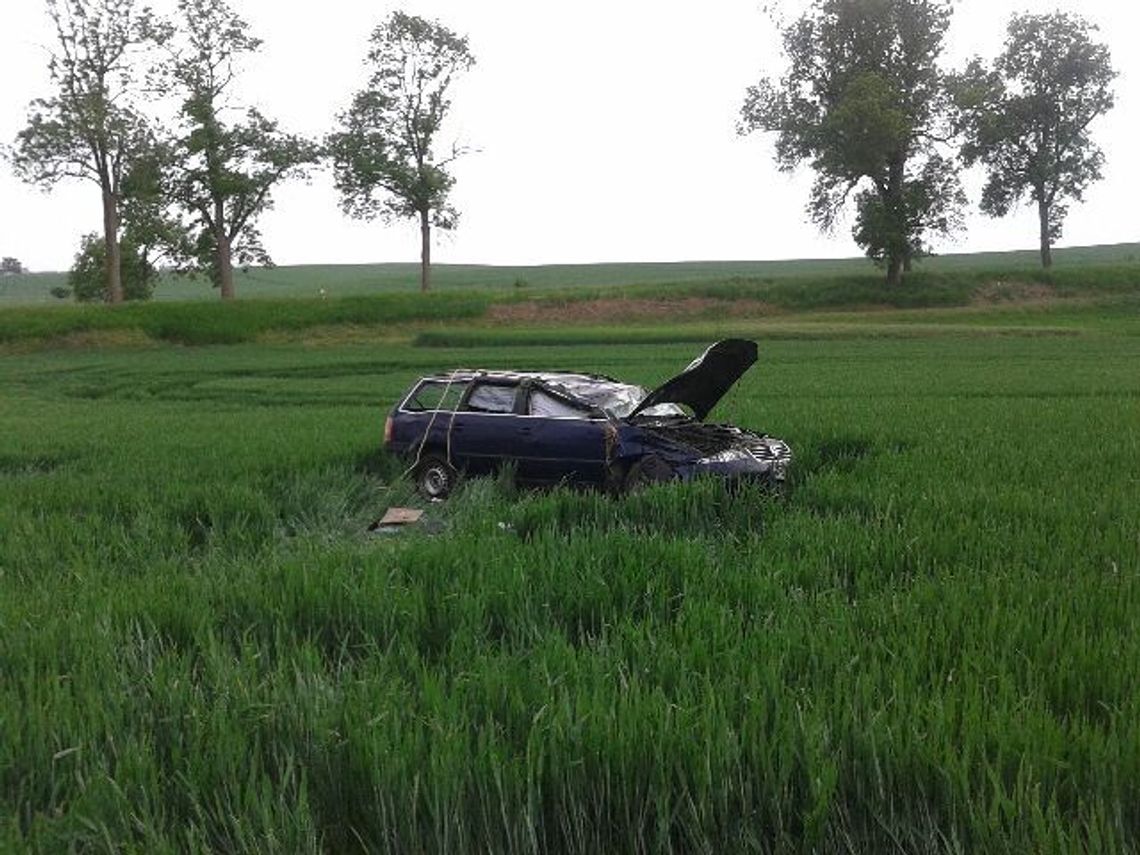 VW dachował na „jedynce”