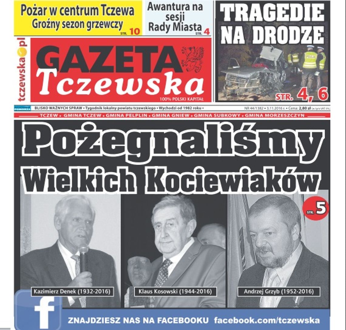W ciągu ostatnich 12 miesięcy pożegnaliśmy wielkie osobowości Kociewia