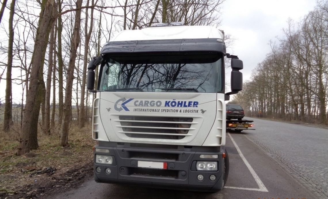 W Knybawie aresztowali kierowcę TIR-a z Kaliningradu. Szereg nieprawidłowości...