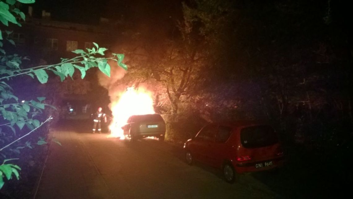 W nocy spłonęło kilkanaście aut