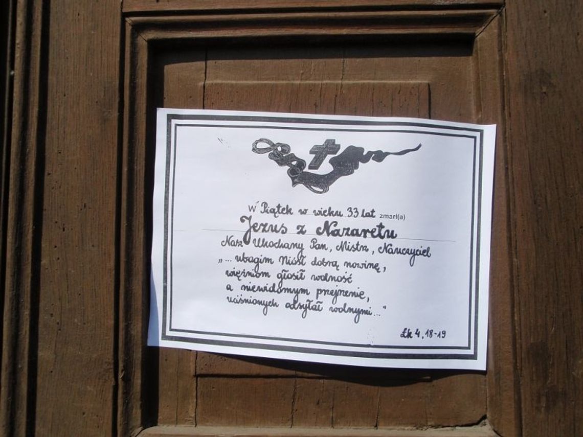 "W piątek, w wieku 33 lat zmarł Jezus z Nazaretu". Gdańskie Groby Pańskie "W piątek, w wieku 33 lat zmarł Jezus z Nazaretu". Gdańskie Groby Pańskie