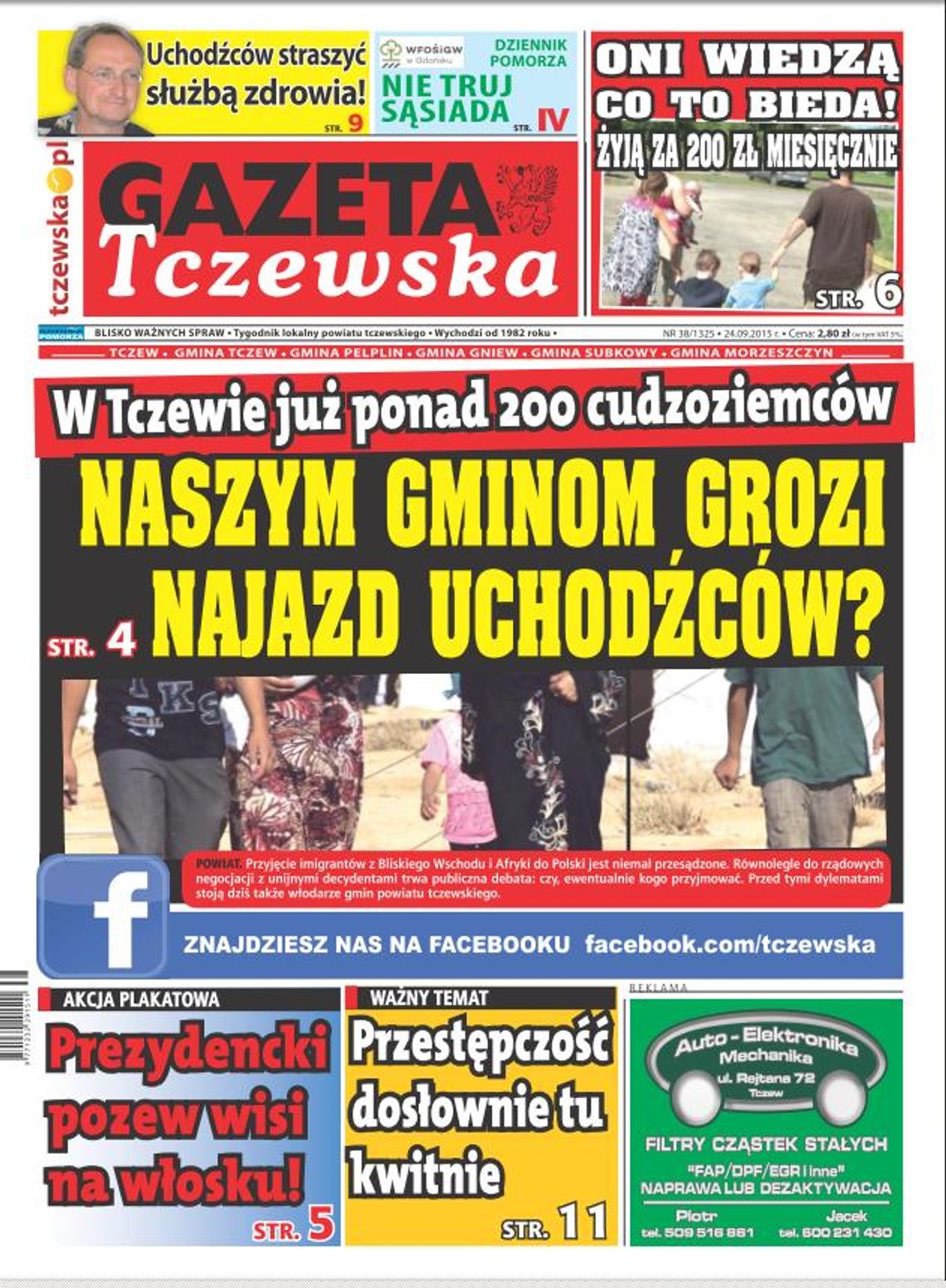 W Tczewie już ponad 200 cudzoziemców. Czy grozi nam najazd uchodźców z Bliskiego Wschodu?