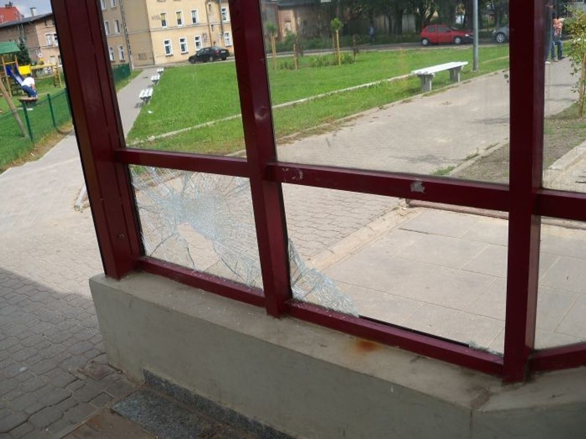 Wandale dają znać o sobie - uszkodzone lustro, stłuczone szyby Wandale dają znać o sobie - uszkodzone lustro, stłuczone szyby