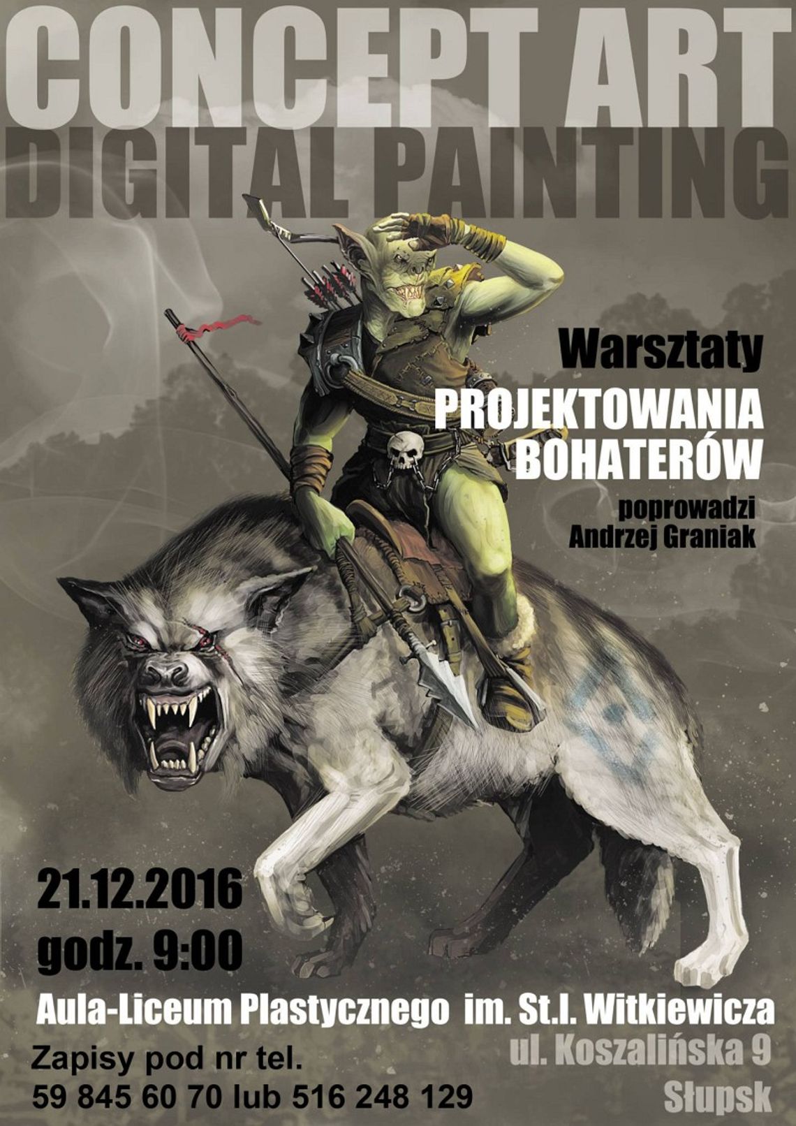 Warsztaty z concept artu i digital paintingu z Andrzejem Graniakiem Warsztaty z concept artu i digital paintingu z Andrzejem Graniakiem