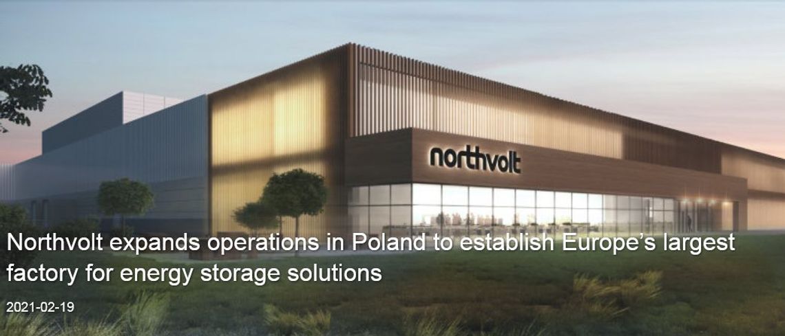 Wbicie łopaty pod budowę fabryki Northvolt w Gdańsku. 