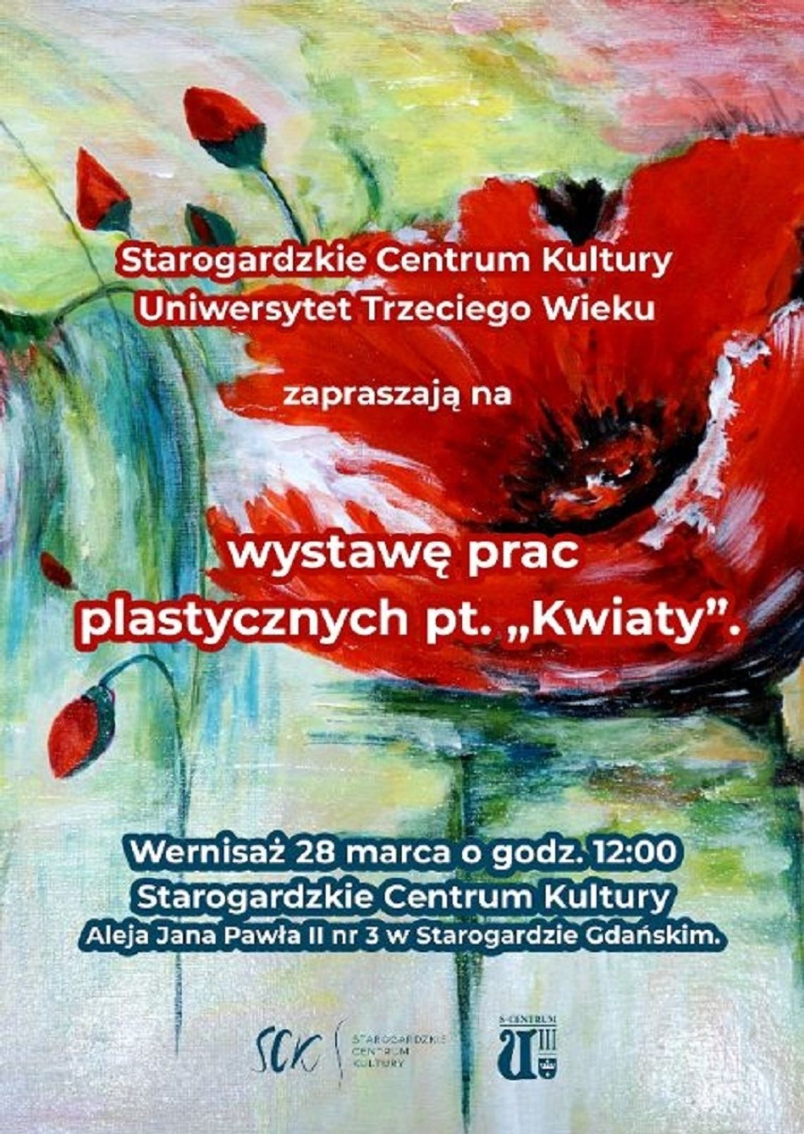 Wernisaż prac plastycznych studentów UTW