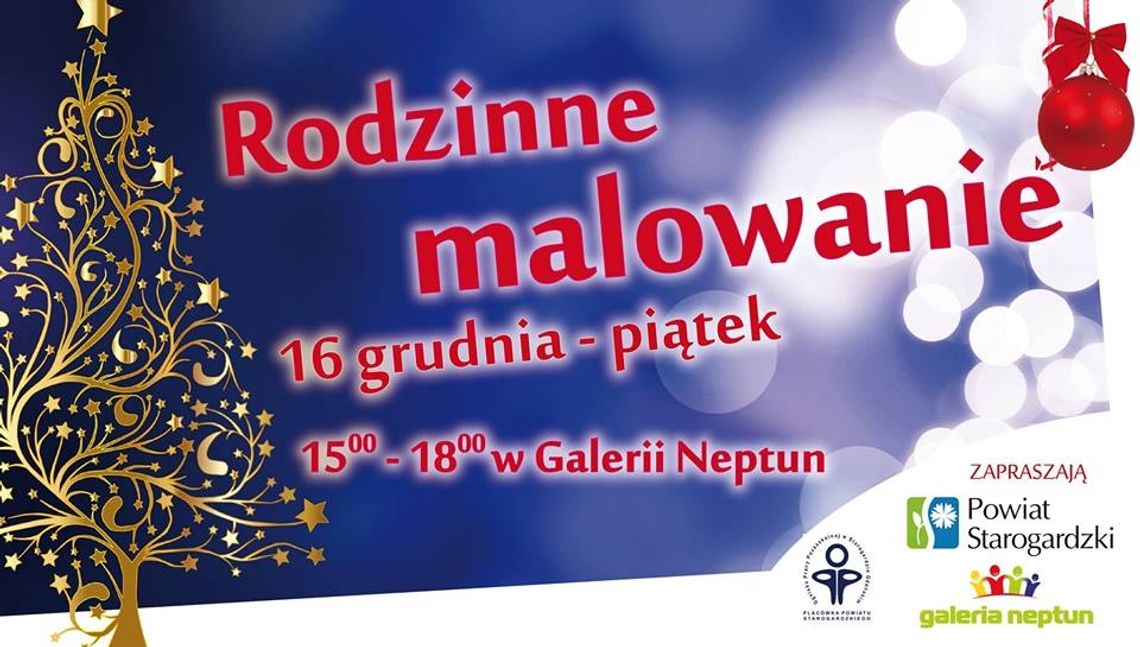 Weź udział w "Rodzinnym malowaniu"! Sprawdź, jakie atrakcje będą czekały w piątek w Galerii Neptun Weź udział w "Rodzinnym malowaniu"! Sprawdź, jakie atrakcje będą czekały w piątek w Galerii Neptun