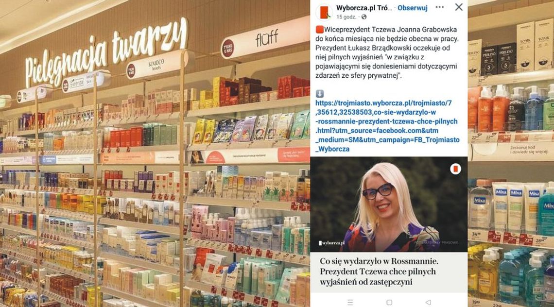 Wiceprezydent Tczewa nieobecna w pracy. Pojawiły się sugestie o „przywłaszczenie towarów”