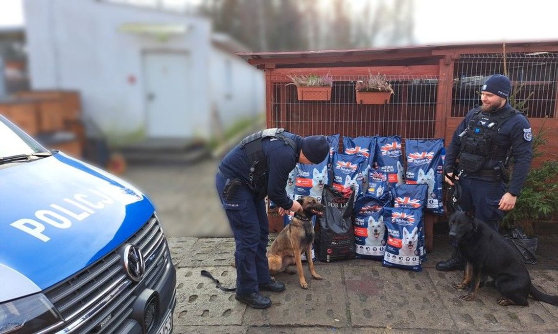 [WIDEO] Policjanci uzbierali 180 kilogramów karmy dla bezdomnych zwierząt