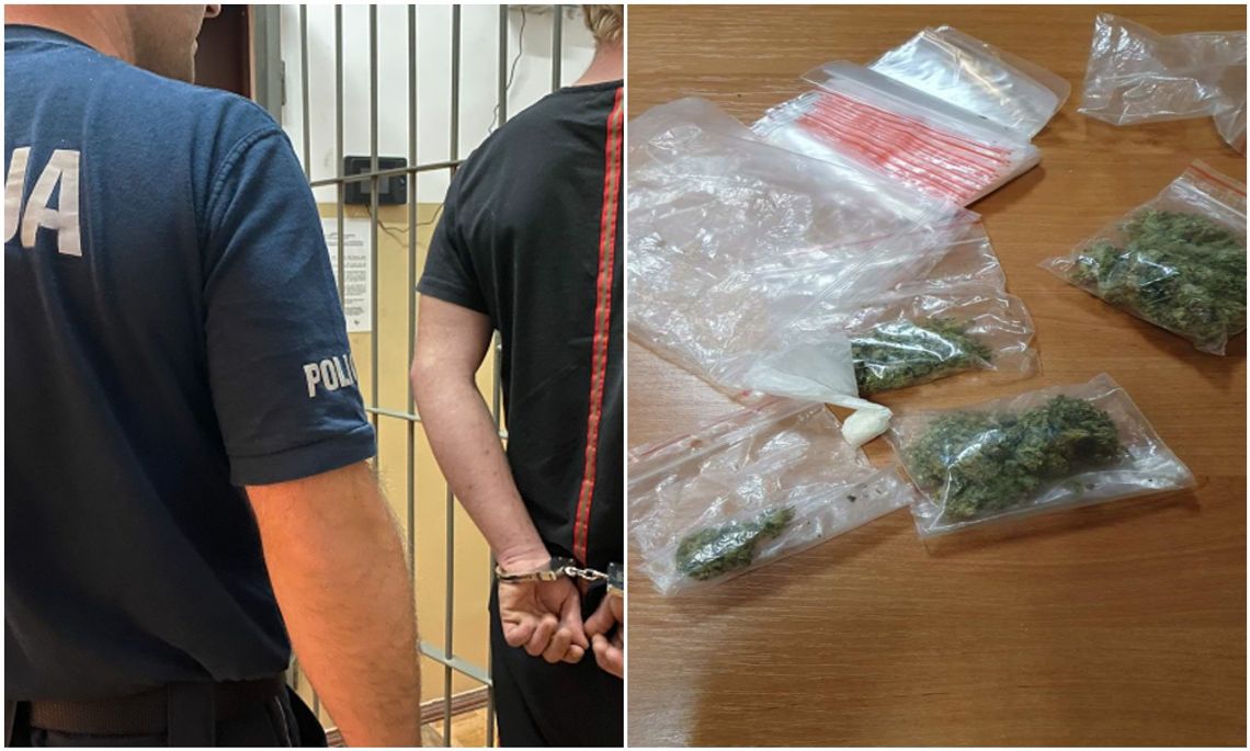 Wpadli z narkotykami na parkingu leśnym Wpadli z narkotykami na parkingu leśnym