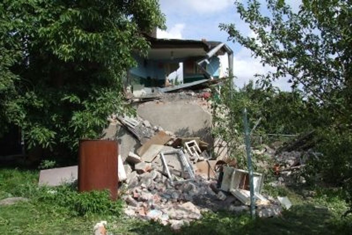 Wybuch gazu w domku - są ranni Wybuch gazu w domku - są ranni