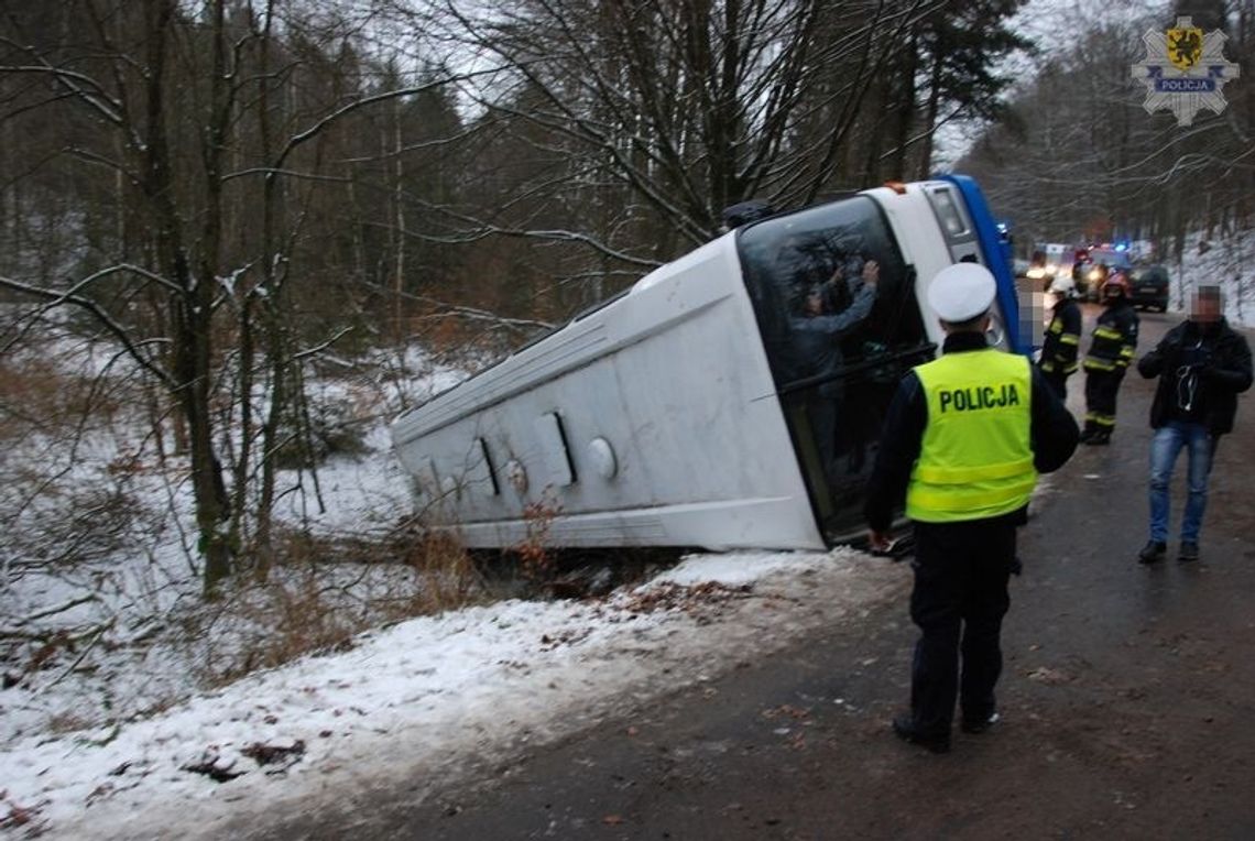 Wypadek autobusu na DK20