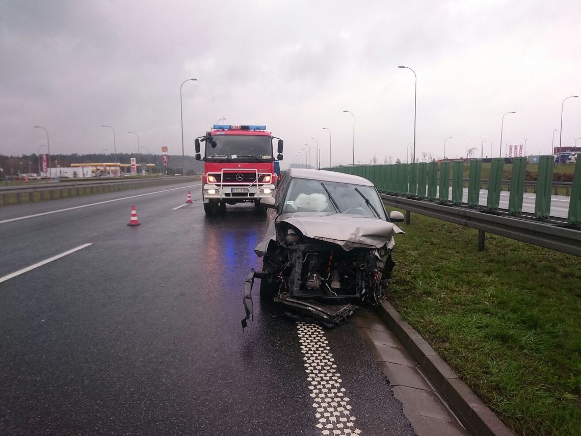 Wypadek na A1! Ranna osoba zabrana do szpitala