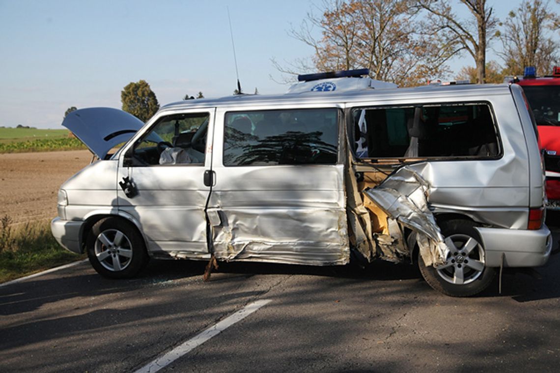 Wypadek na K-55 – dwie osoby ranne Wypadek na K-55 – dwie osoby ranne