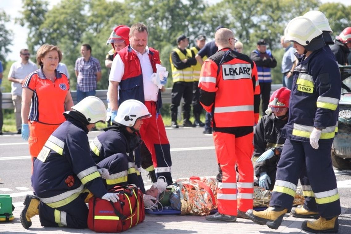 Wypadek na nowym moście? Spokojnie to tylko ćwiczenia Wypadek na nowym moście? Spokojnie to tylko ćwiczenia