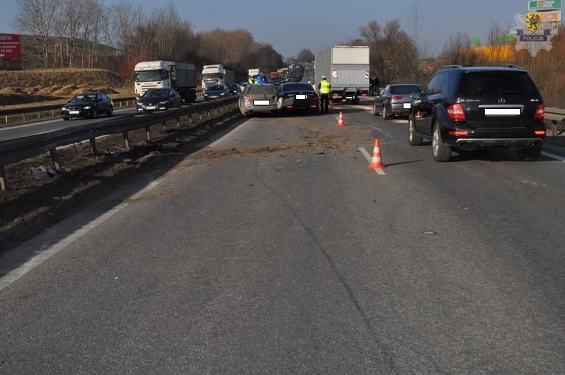 Wypadek na obwodnicy w Kowalach