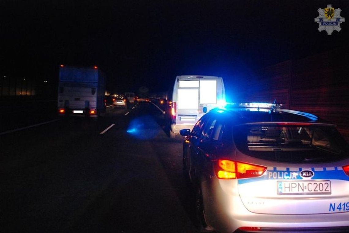 Wypadek na S6 w Straszynie