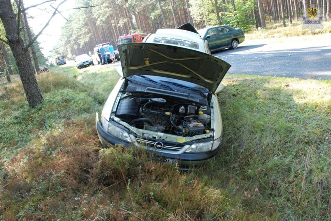 Wypadek na trasie Przechlewo - Koczała Wypadek na trasie Przechlewo - Koczała