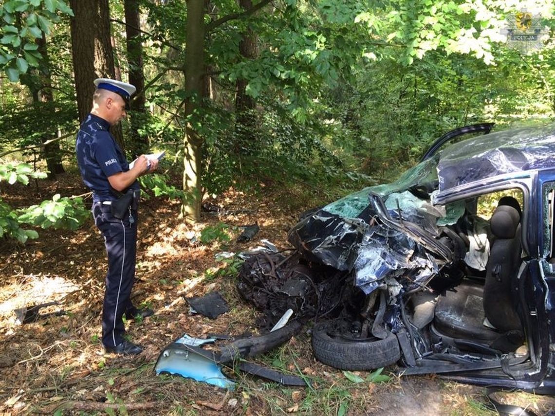 Wypadek na trasie Usznice - Sztumskie Pole Wypadek na trasie Usznice - Sztumskie Pole