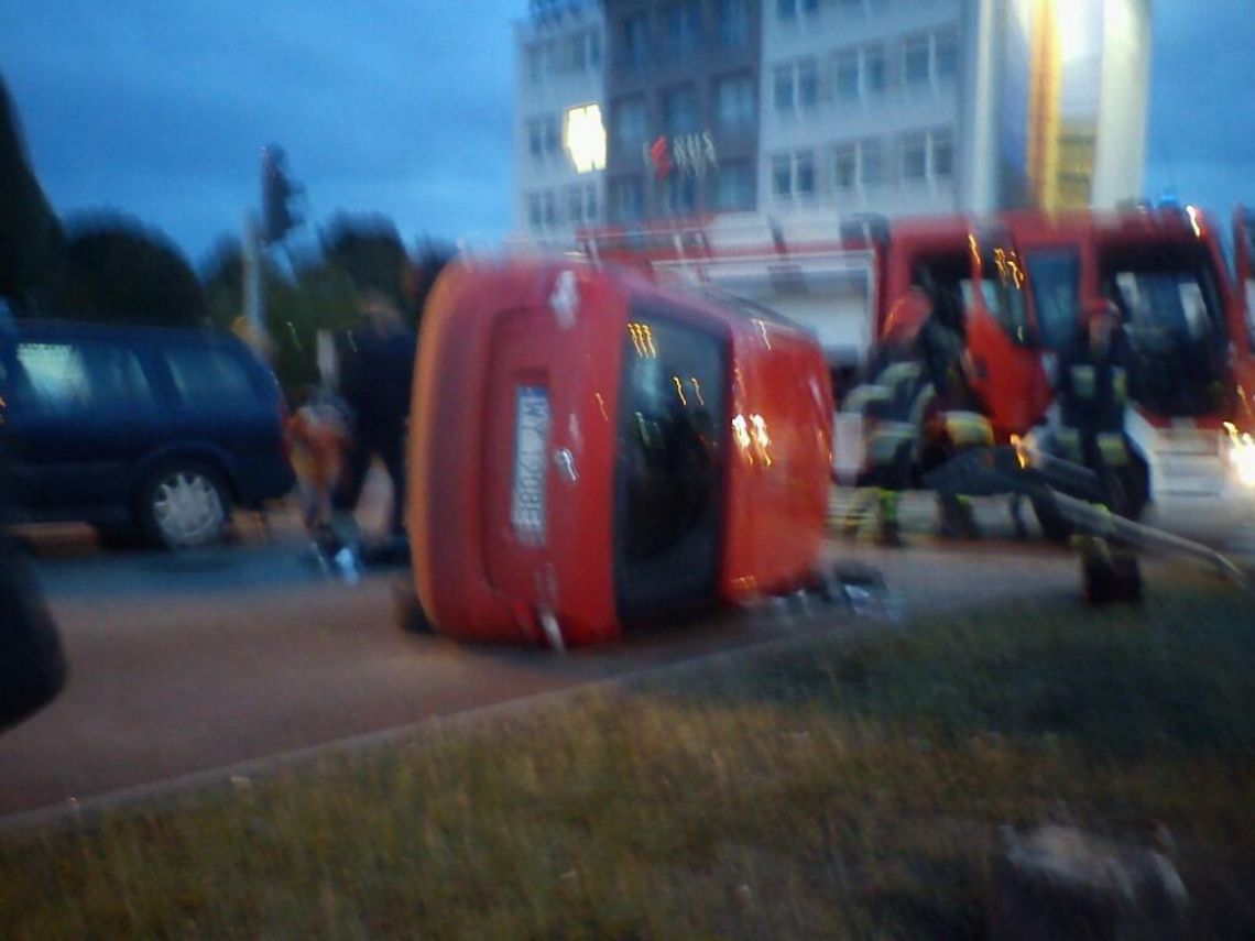 Wypadek samochodowy na Przymorzu