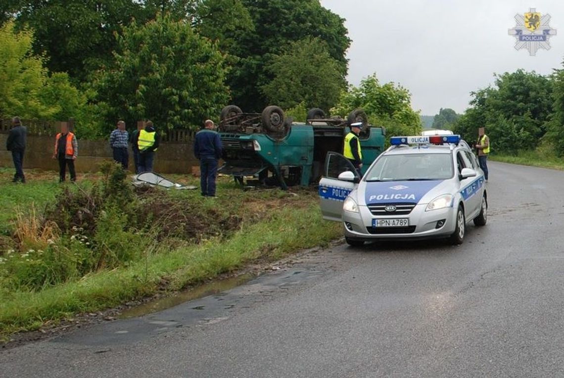 Wypadek samochodu dostawczego Wypadek samochodu dostawczego