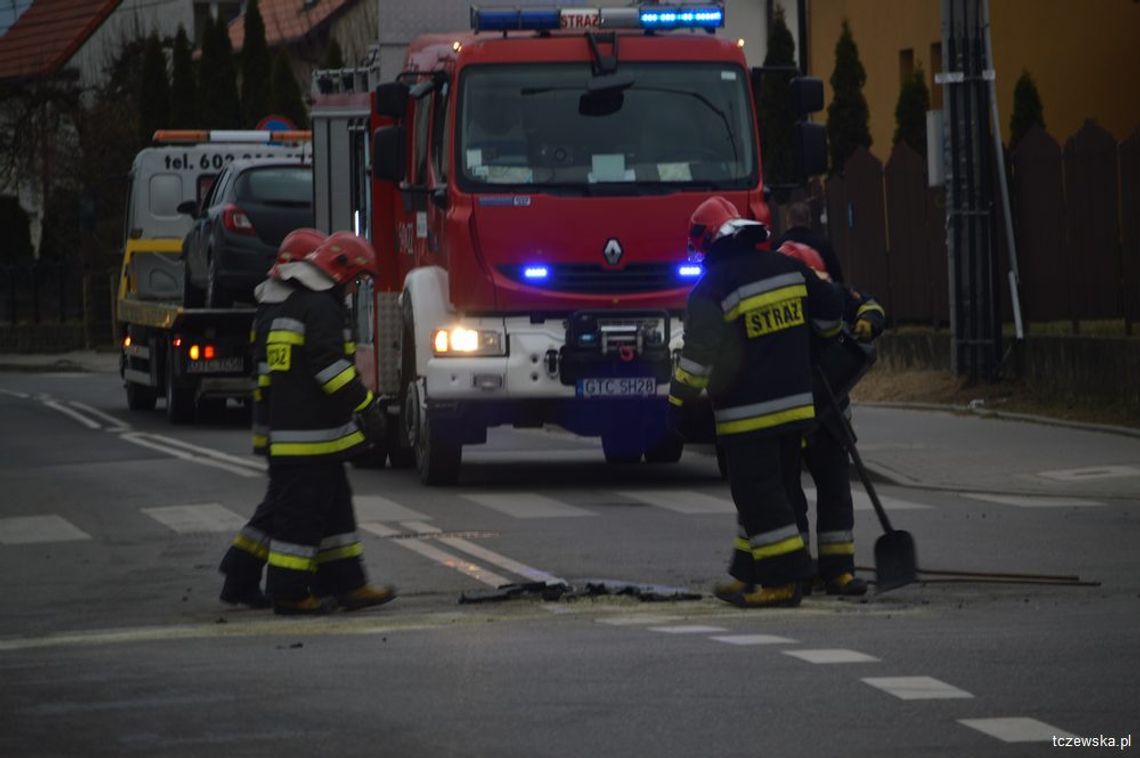 Wypadek skrzyżowanie Al. Kociewskiej z ul. Żwirki