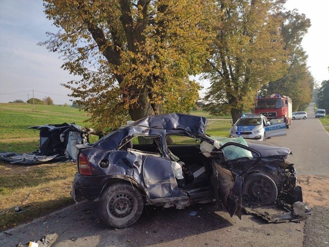 Wypadek w Cyganach (gmina Gardeja), są poważnie ranni. Apel Policji o ostrożną jazdę!
