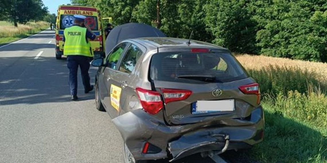 Wypadek w Gardei na DK 55 Wypadek w Gardei na DK 55