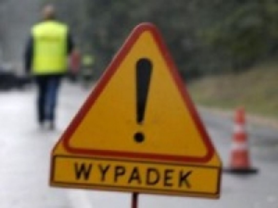 Wypadek w Gościcinie, jedna osoba jest ranna