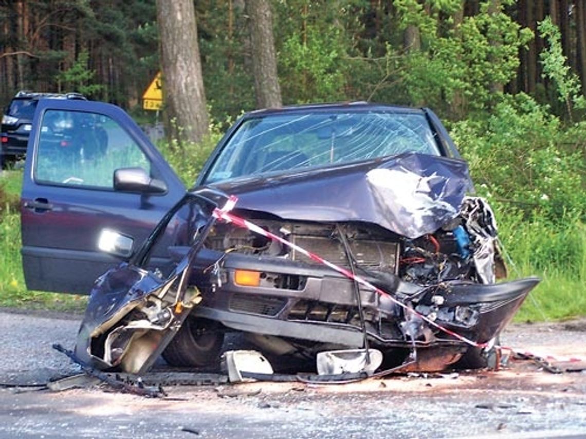 Wypadek w okolicy Żabna Wypadek w okolicy Żabna