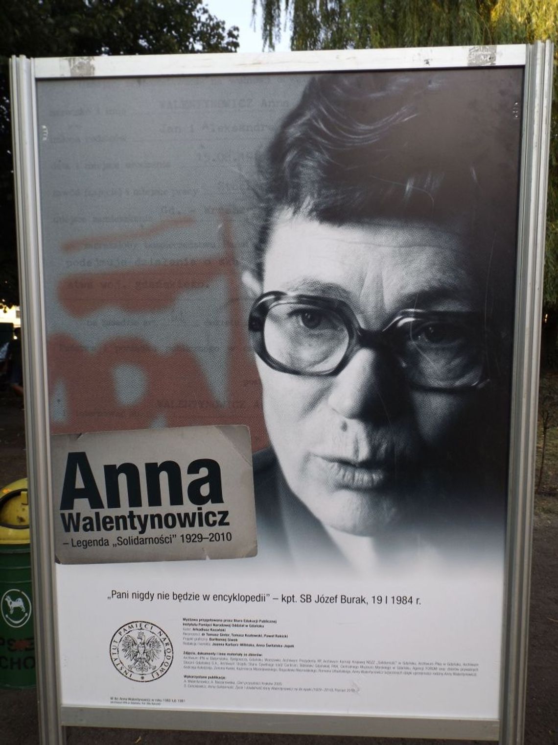 Wystawa "Anna Walentynowicz - legenda Solidarności 1929-2010" Wystawa "Anna Walentynowicz - legenda Solidarności 1929-2010"