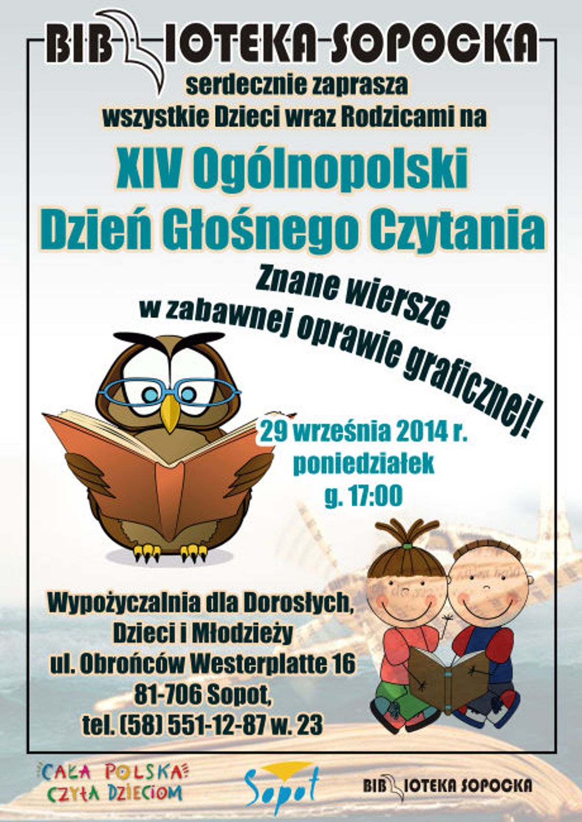 XIV Ogólnopolski Dzień Głośnego Czytania