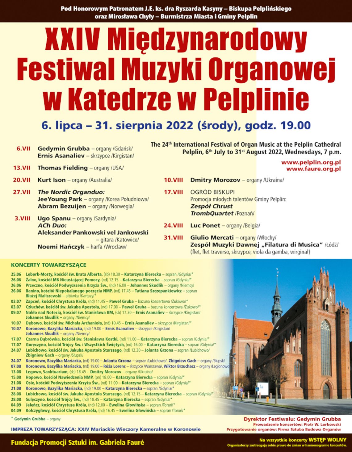 XXIV Międzynarodowy Festiwal Organowy w PELPLINIE