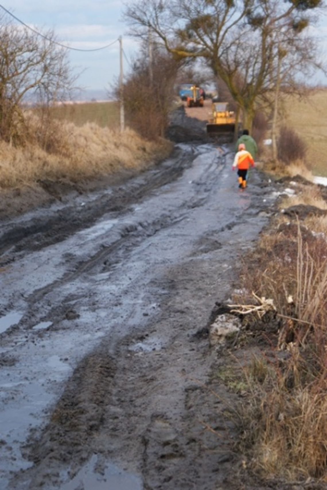 Zacisznie, ale w błocie po kolana. Ulica w sądzie Zacisznie, ale w błocie po kolana. Ulica w sądzie