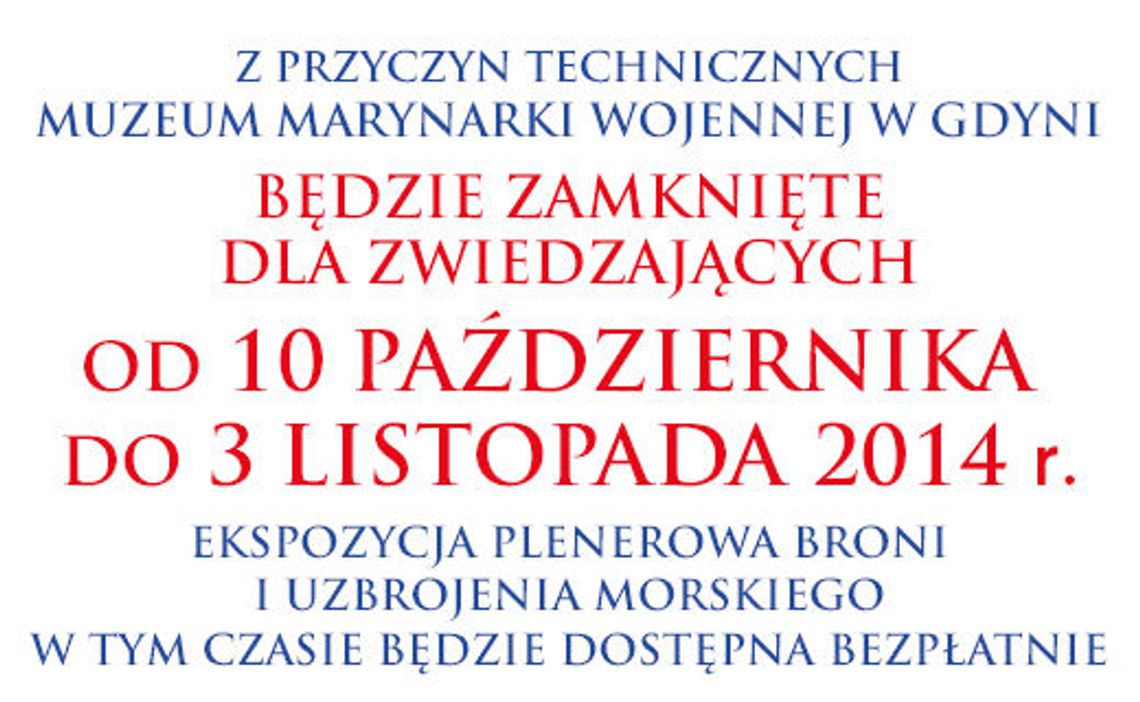 Zamknięte Muzeum Marynarki Wojennej