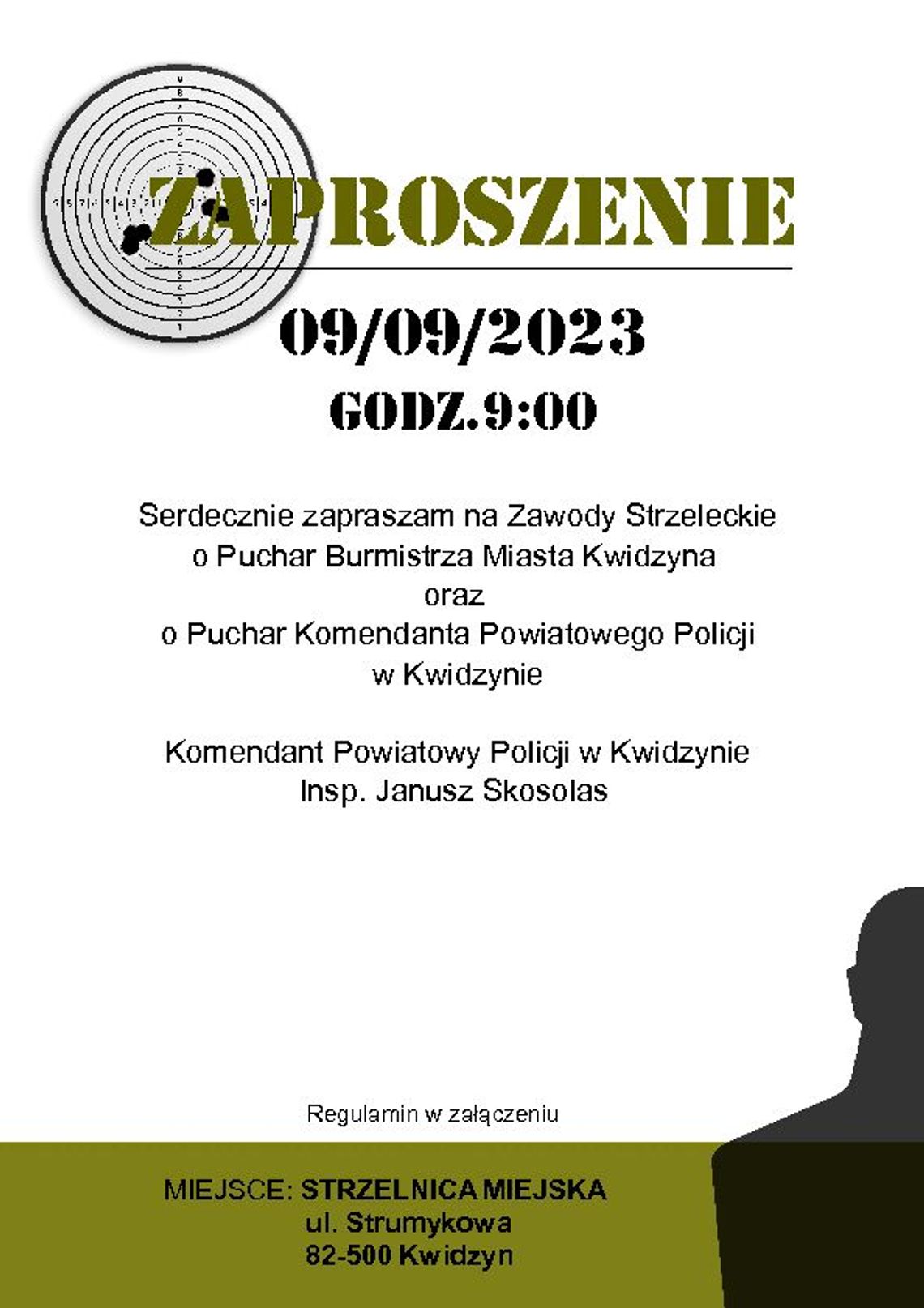 Zawody strzeleckie o puchar Burmistrza Kwidzyna i Komendanta Policji Zawody strzeleckie o puchar Burmistrza Kwidzyna i Komendanta Policji