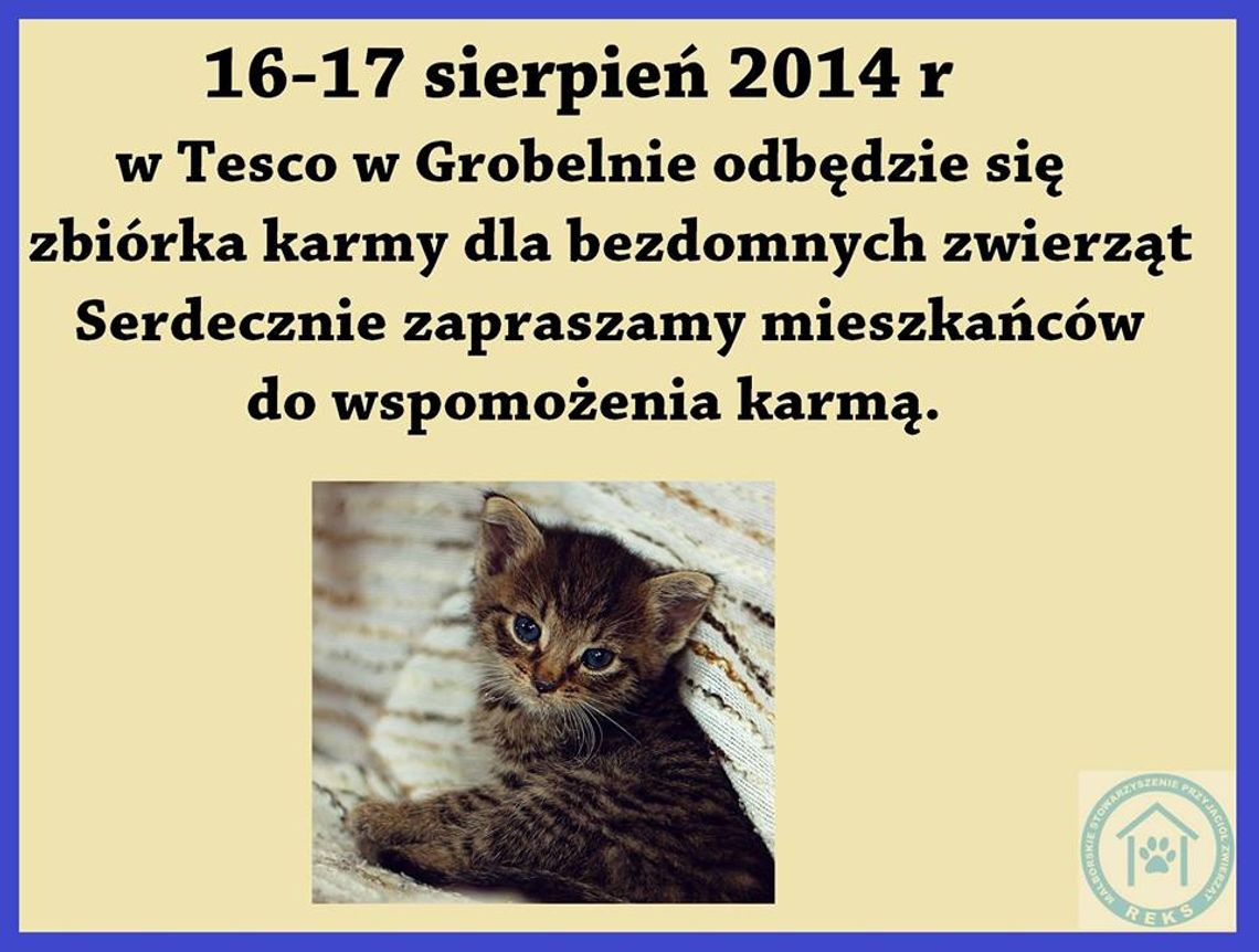 Zbiórka karmy dla "Reksa" Zbiórka karmy dla "Reksa"