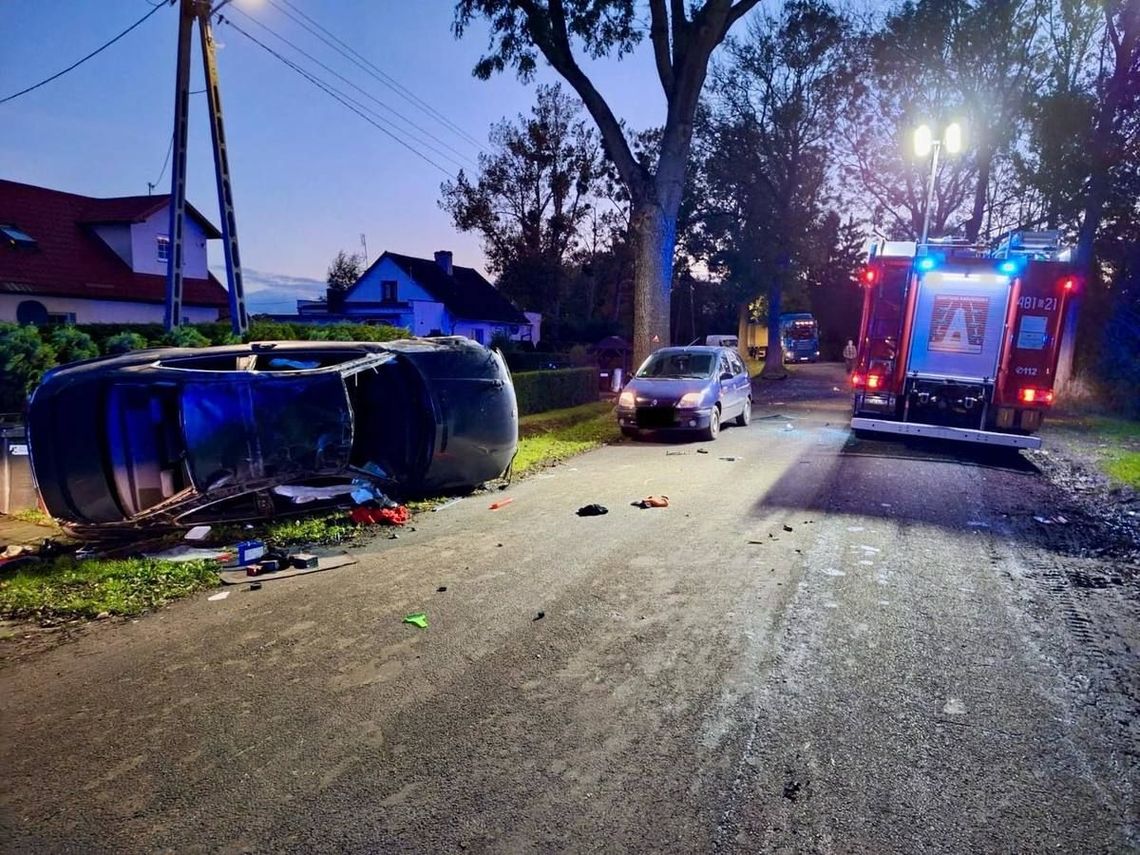 ZDARZENIE DROGOWE W MIEJSCOWOŚCI KAPUSTOWO