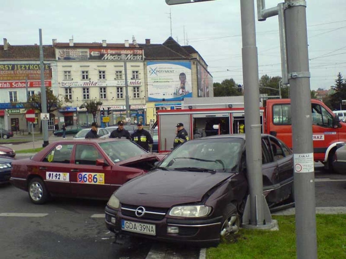 Zderzenie czterech samochodów na Hucisku