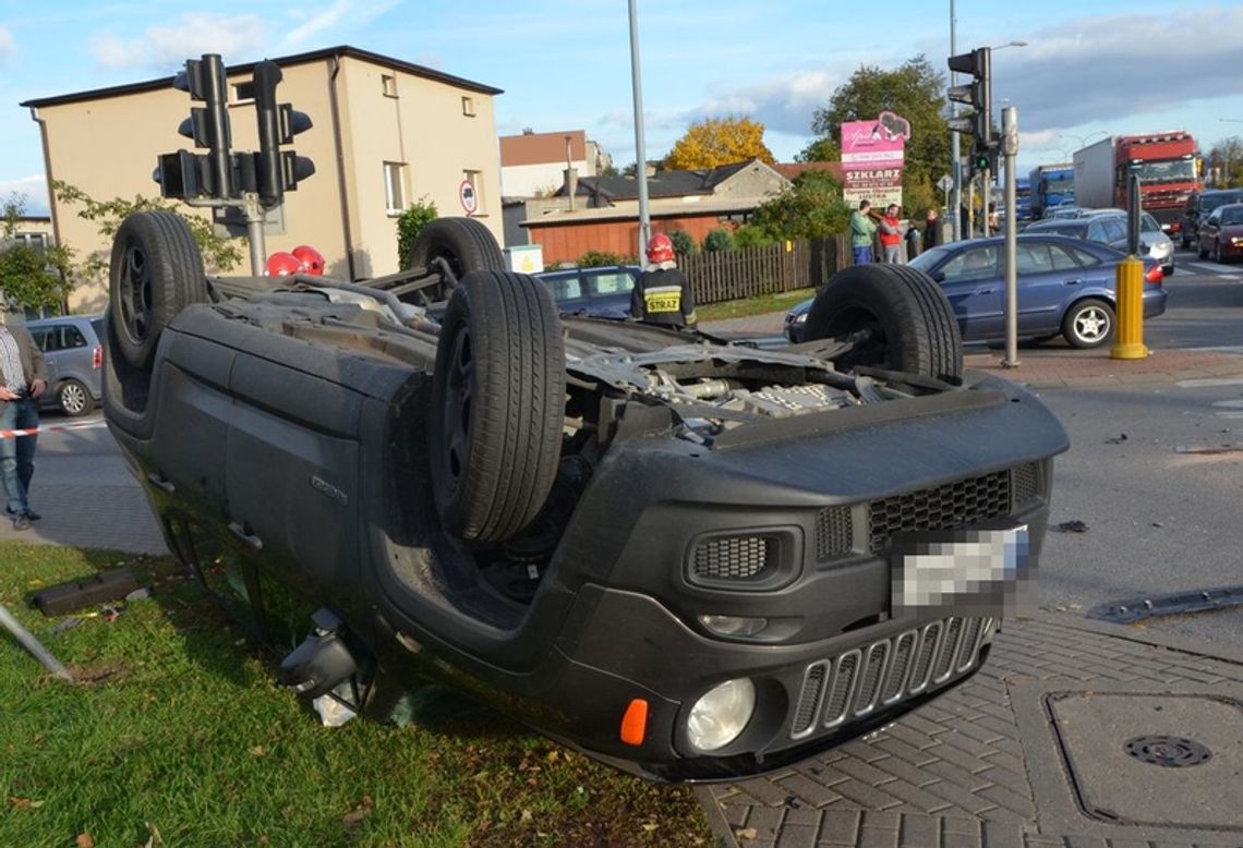 Zderzenie dwóch samochodów w Wejherowie