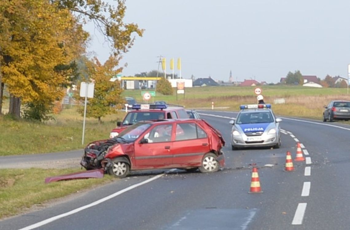 Zderzenie trzech aut na „berlince” Zderzenie trzech aut na „berlince”