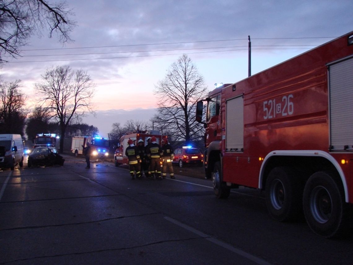 ZDJĘCIA: Wypadek na krajowej 22. Policja zorganizowała objazd ZDJĘCIA: Wypadek na krajowej 22. Policja zorganizowała objazd