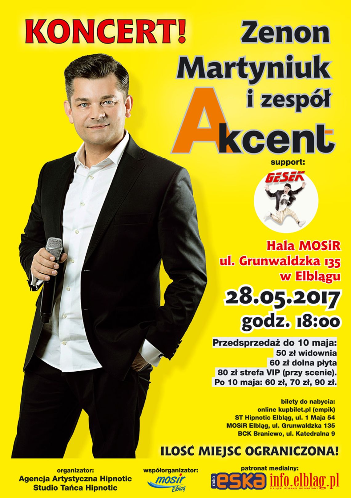 Zenon Martyniuk w Elblągu 28 maja 2017r.